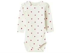 Name It body cloud dancer med hjerteprint